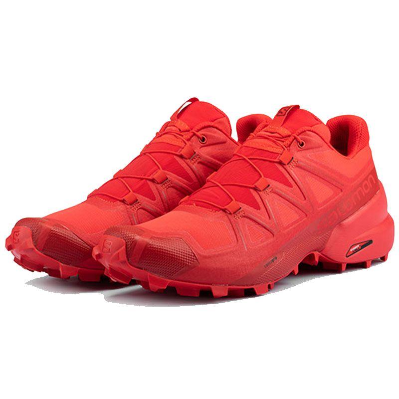 SALOMON Speedcross 5 Casual Sportive Ammortizzazione Resistenti Traspiranti Supporto Equilibrio Scarpe da Corsa Basse Sneakers da Uomo Rosse L40684300