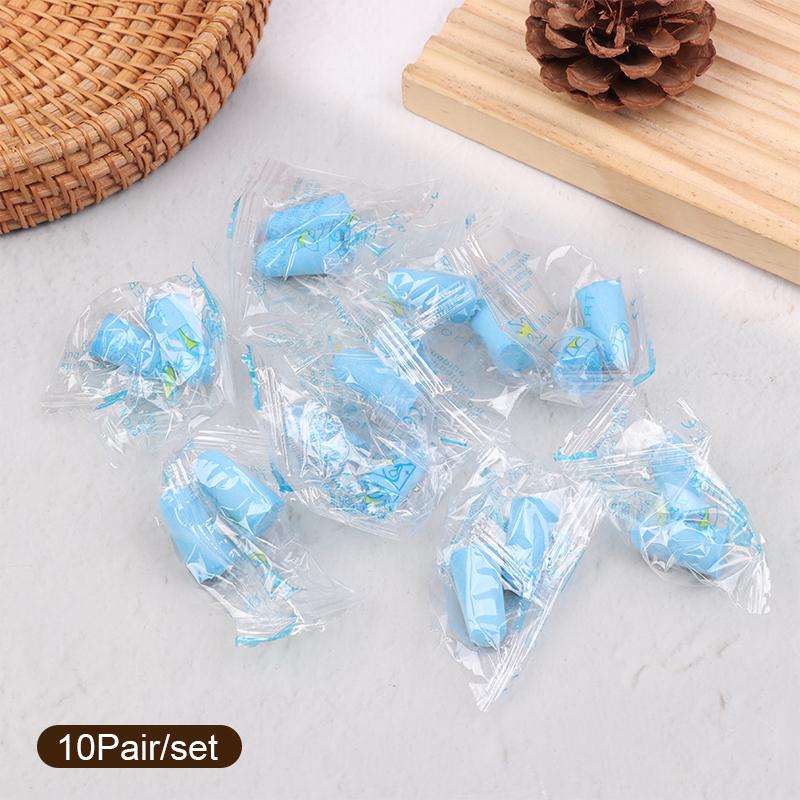 

10 пар поролоновых берушей с шумоподавлением, беруши для сна, шумоизолирующие беруши, пылестойкие, износостойкие, гибкие, для работы A5