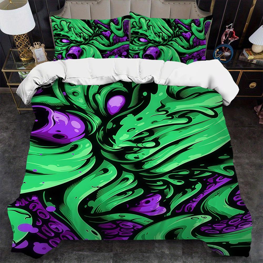 KRAKEN IMPERIUM Monster Duvet Cover Set Soft Wash Bed 3 Piece Summer Comfortable Student Dormitory Home Baby Bedding Best Seller