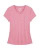 KEFITEVD Kurzarm Dry Größe 3XL Damen T-Shirt, Atmungsaktiv, Stretch, Schnelltrocknend, Sportbekleidung, Fitness, Laufen, Tennis, Rosa,