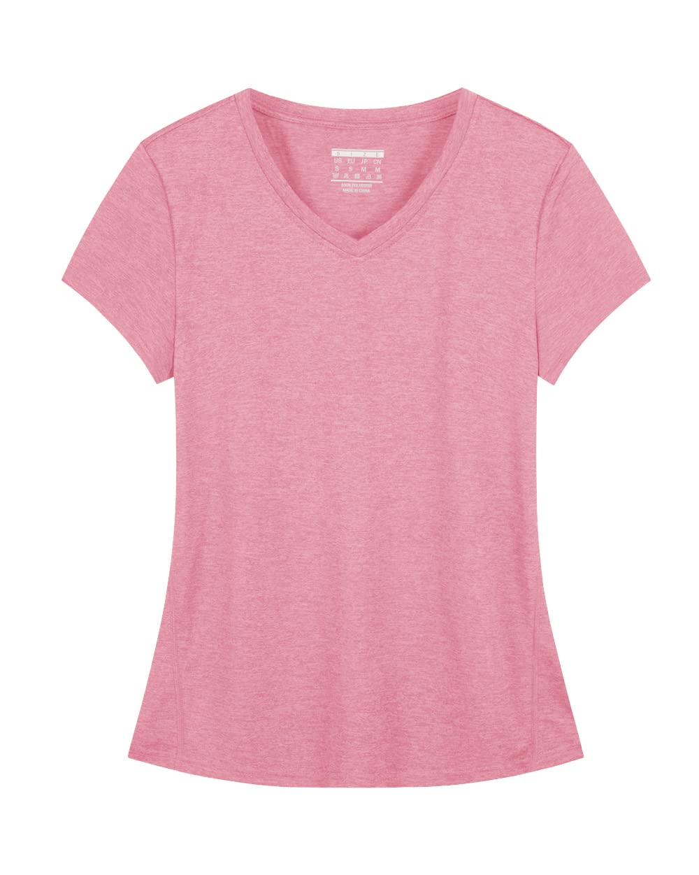 

Короткий Большой Сухой L [KEFITEVD] Женская футболка, Рукав, Размер, Футболка, Дышащая, Спортивная одежда, Фитнес, Эластичная, Сухая, Бег, Теннисная одежда, Розовый, розовый