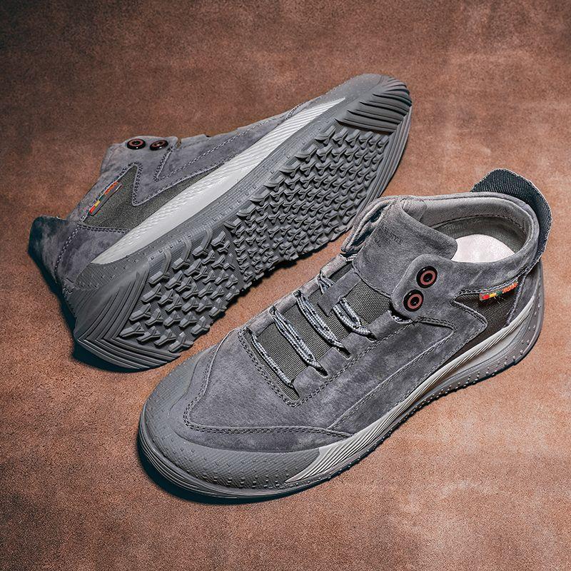 Men's Leather Martin Boots High Top Sneakers