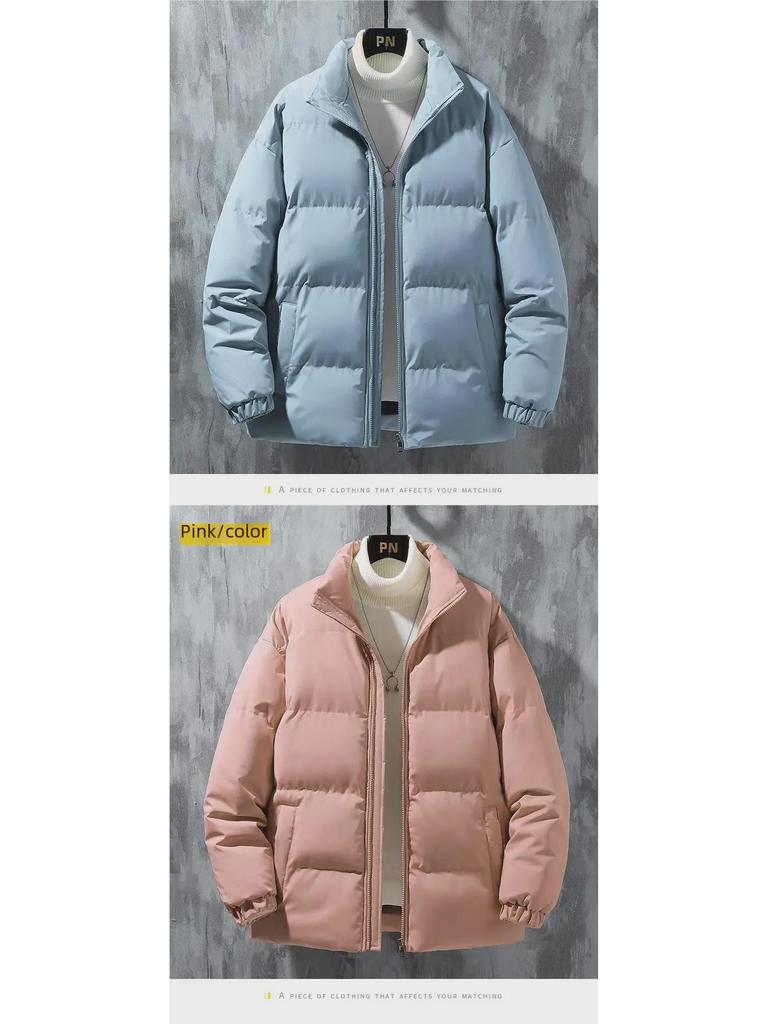 Men's 2023 Short Down Cotton Coat - Trendy Autumn/Winter Stand Collar Jacket