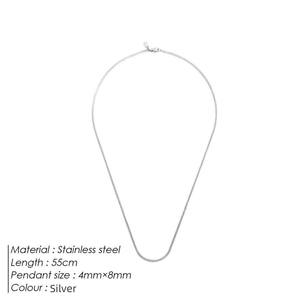 Versatile Cuban Chain Necklace: Titanium Steel Hip-Hop Punk Choker