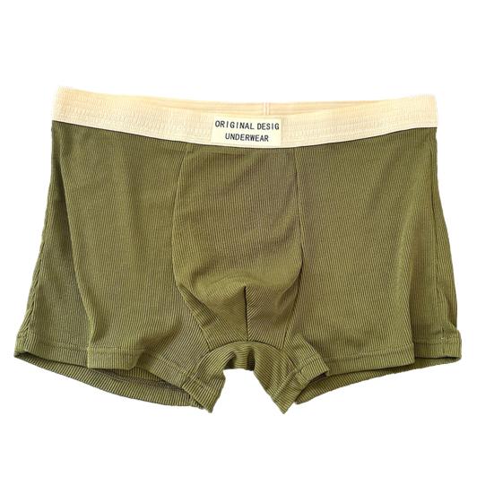 Men Boxer Underwear Mid-rise High Elasticity Shorts Panties Letter Print U-Convex Breathable Underwear Daily Wear