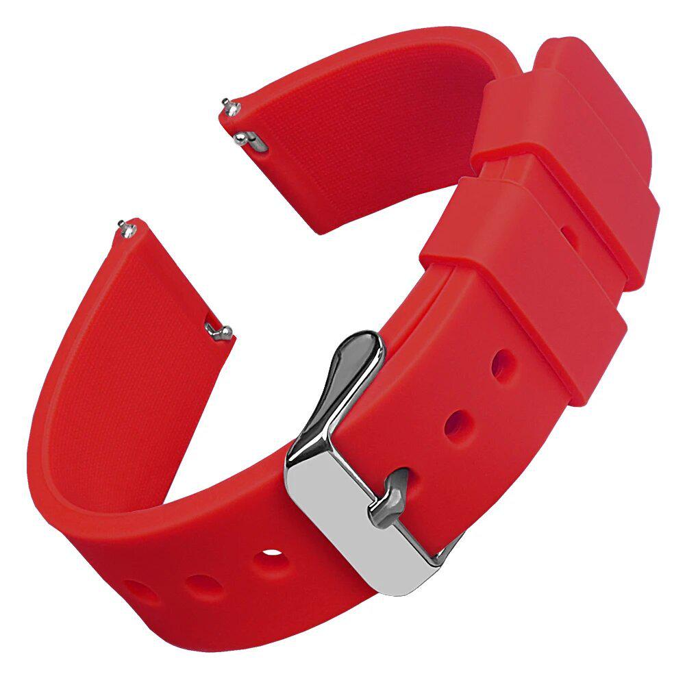 Cinturino Premium in Silicone per Orologio - Rilascio Rapido, Diverse Misure (14/16/18/19/20/21/22/24mm), Design Morbido e Colorato
