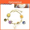 High-quality Alloy One Piece Luffy Panja Dora Metal Bead Bracelet Wholesale