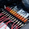 32V Car Boat 12 Ways Regardless of Positive and Negative Fuse Box Holder with 24 Pieces of Fuse, 1 In 1 Out M5 Stud with Sticker