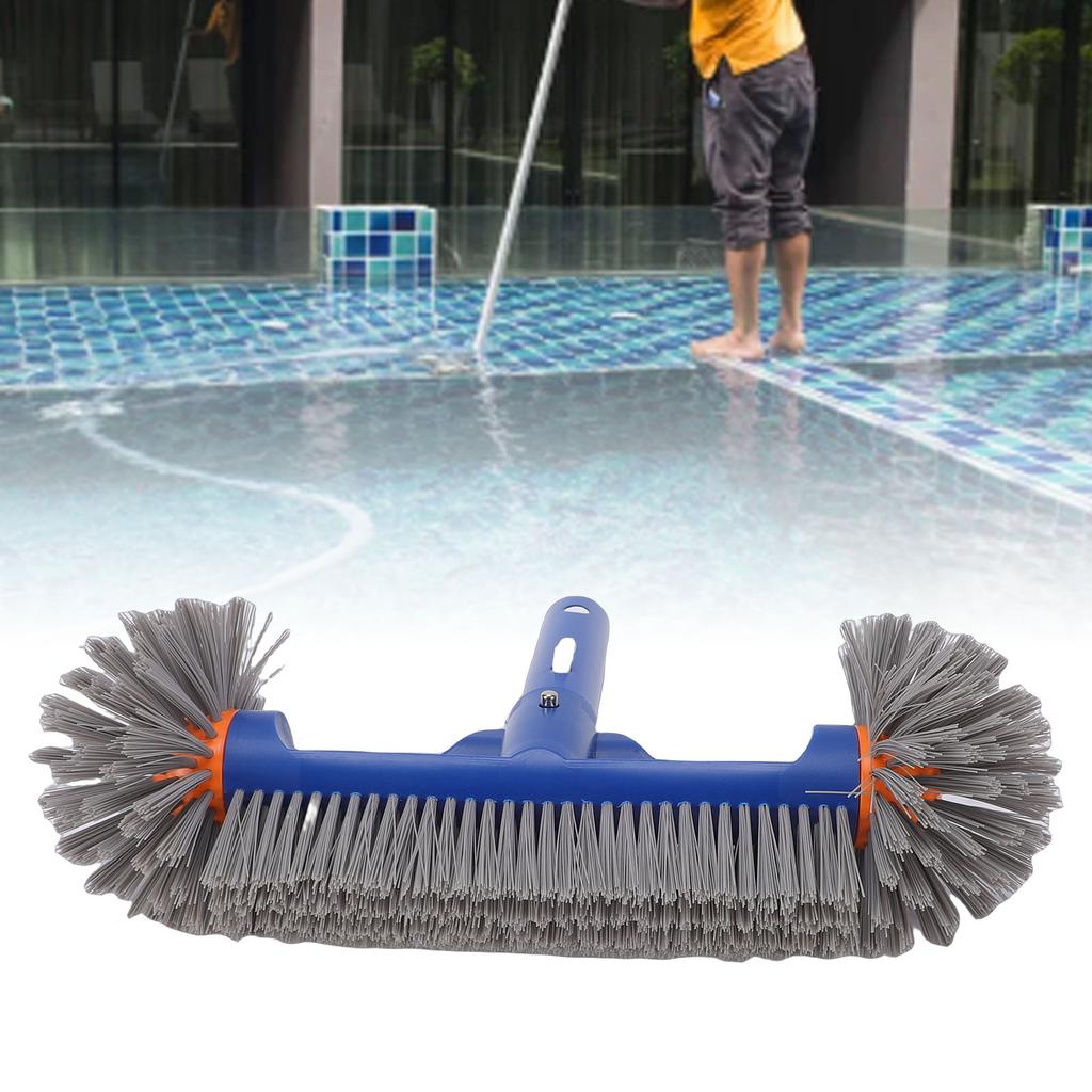 Pool Scrub Brush Head Detachable Cleaning Brush Scratch Proof Rounded High Density for Pool Tiles Bathroom Floors