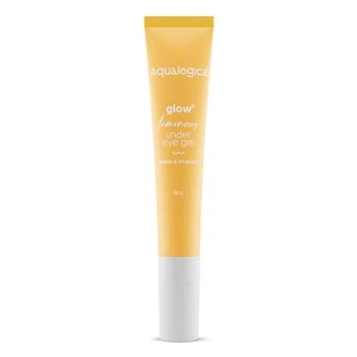 Aqualogica Glow+ Luminous Under Eye Cream for Men & Women with Papaya & Vitamin C - Under Eye Gel for Dark Circles & Puffy Eyes -20g