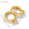 18K Gold Plated Hinged Necklace Enhancer,For Jewelry Making Supplies Pendant Bail Clasps Connector Fastener DIY Accessories