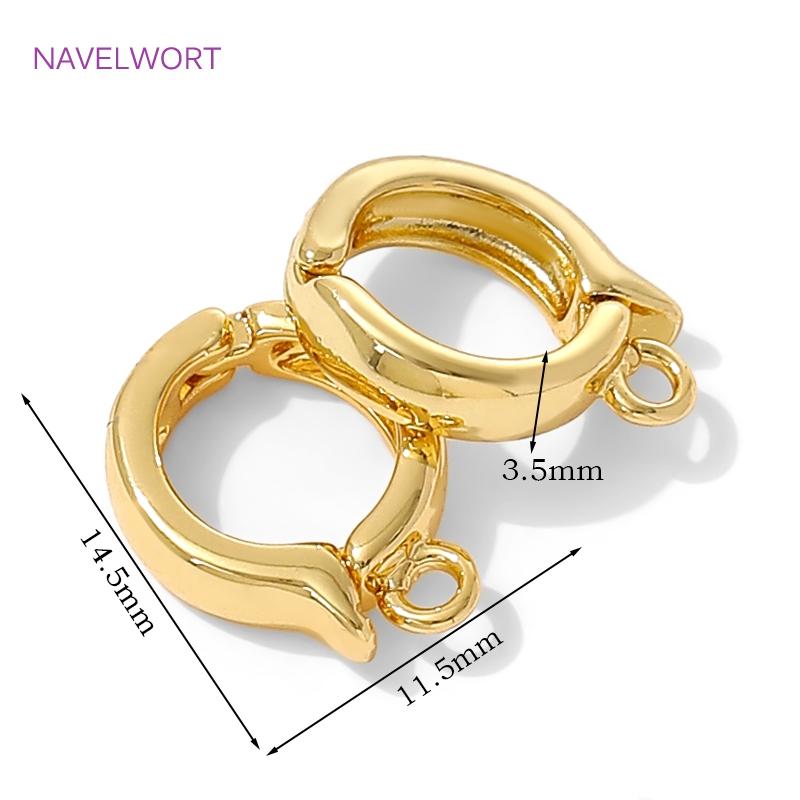 18K Gold Plated Hinged Necklace Enhancer,For Jewelry Making Supplies Pendant Bail Clasps Connector Fastener DIY Accessories