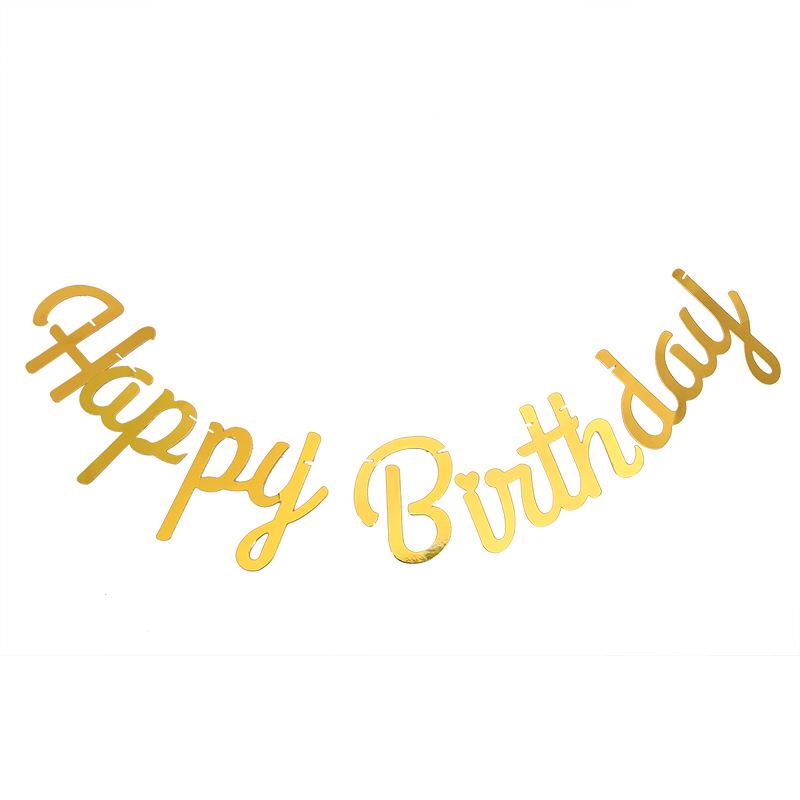Floral Birthday Letter Banner One-Piece Decoration