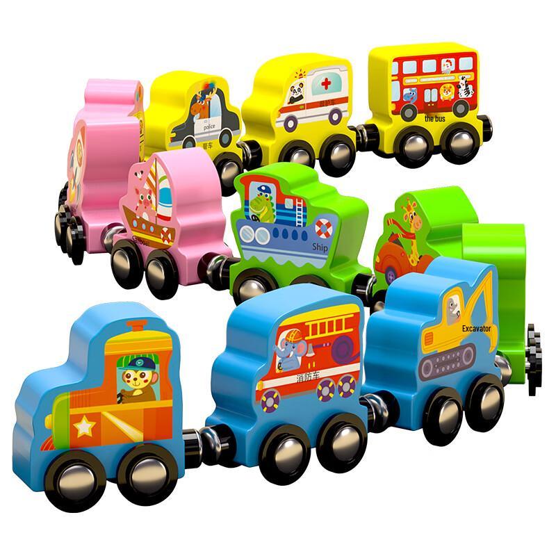 Li Shen Magnetic Zodiac Train Building Blocks