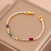 Popular bracelet, titanium steel does not fade, love zircon bracelet, high-end female light luxury niche bracelet, bracelet.