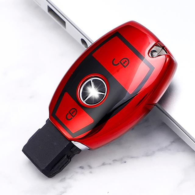 TPU Car Key Case Cover for Mercedes Benz A B C E GL S GLA GLK CLS Class AMG W204 W205 W212 W463 W176 Remote Key Shell Holder