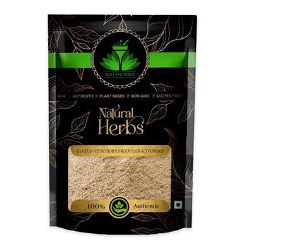 SAI HERBS Coleus Vettiveroides Root Extract Powder - Vilamichai Veru Root Extract Powder (100 G)