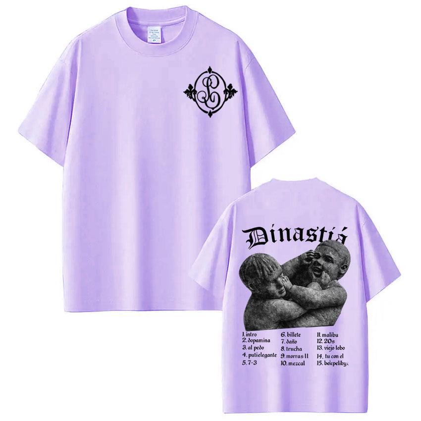 

Rapper Peso Pluma Tito Double P Dinastia Tour Print Tshirts Men Women Fashion Tshirts Summer 100 Cotton Casual Cotton Tshirt 4XL