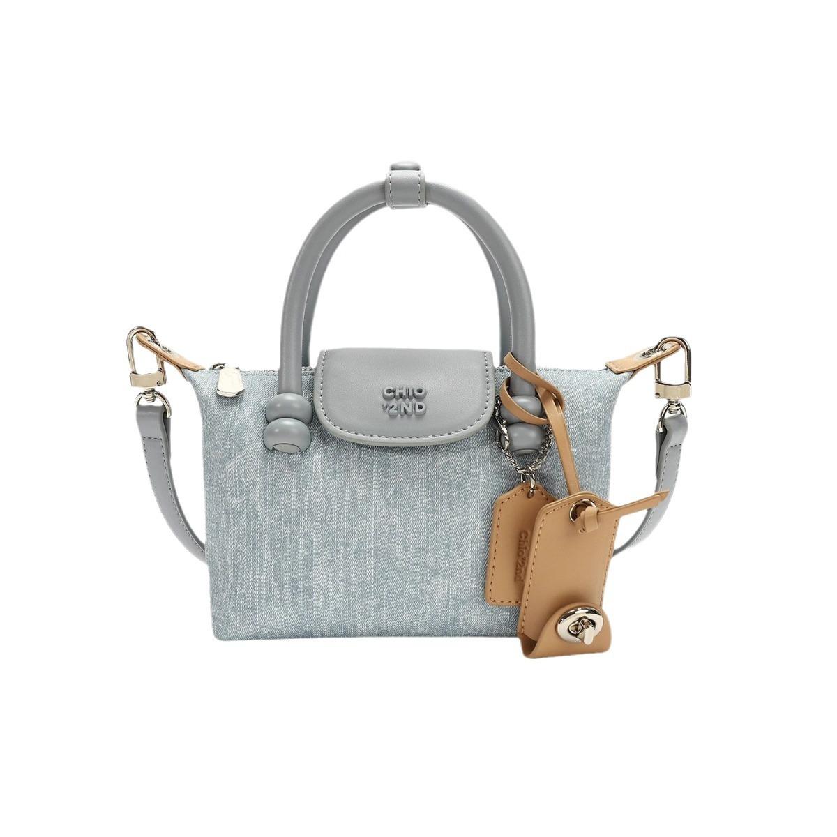 

Платиновая синяя джинсовая сумка-тоут женская новинка 2024 года, маленькая рабочая сумка, сумка-мессенджер джинсовый синий