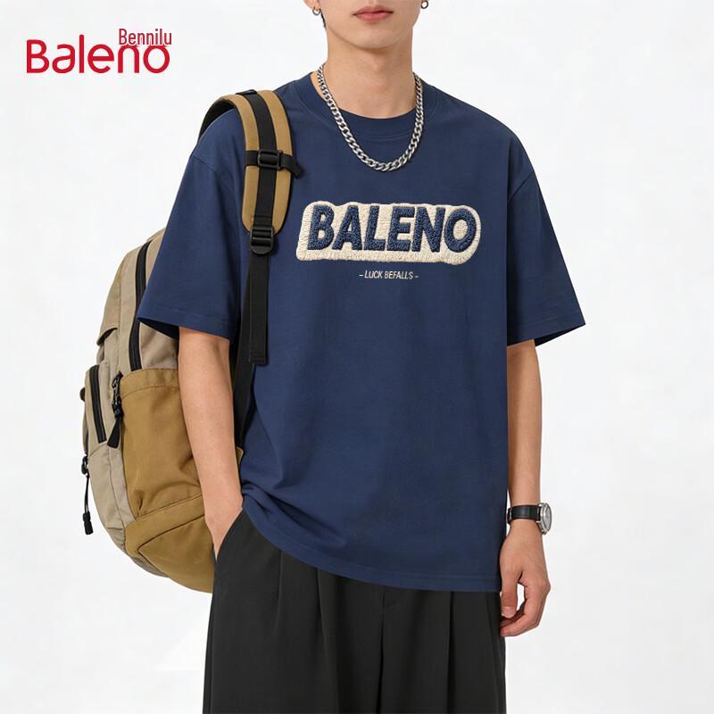 Baleno Men's Loose Fit Pure Cotton Short Sleeve T-Shirt