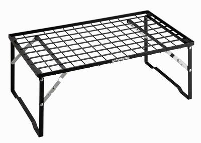 Captain Stag UL-4001 Składany Stojak Polowy, Składany Stojak, 600mm Szeroki x 350mm Głęboki x 230mm Wysoki, 30kg Nośność, Możliwość Układania w Stosy