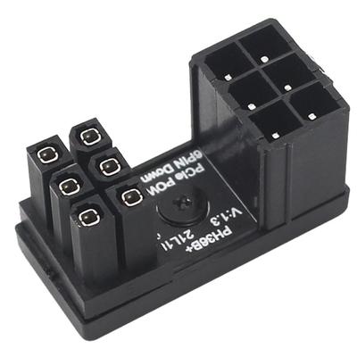 KAUMO μετατροπέας κατεύθυνσης τροφοδοτικού με κλιπ τροφοδοσία βοηθητική κάρτας γραφικών PCI-E (6-pin κάτω)