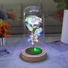 Glass cover gold foil rose ornament creative mother Valentine's Day gift simulation flower eternal flower Yiwu