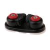 2Pcs Boat Black Aluminium Rope Clamp Cleats Matic Fairlead Marine Sailing Rowing Sailboat Kayak Canoe Dinghy Accessories
