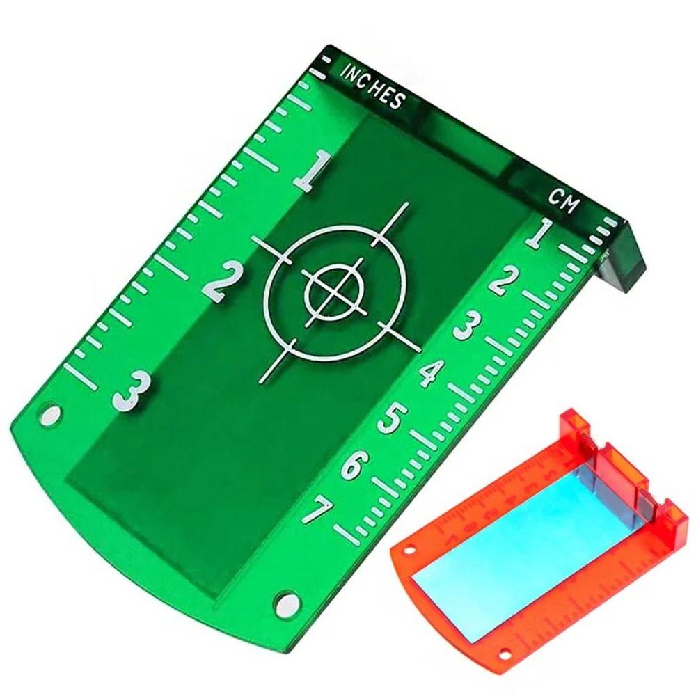 2Pcs Double Scale Line Beam Distance Plate Magnetic Magnetic Target Plate Leveling Board Tool Part