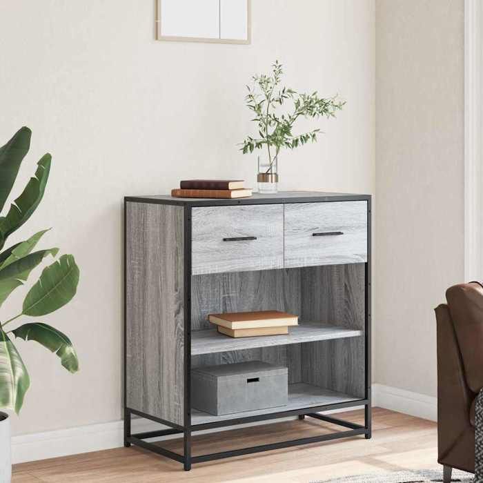 VidaXL Buffet Sonoma Grey 68x35x76 Cm Engineered Wood, Storage Cabinet, Entryway Furniture, Accent Furniture, Furniture of 848987