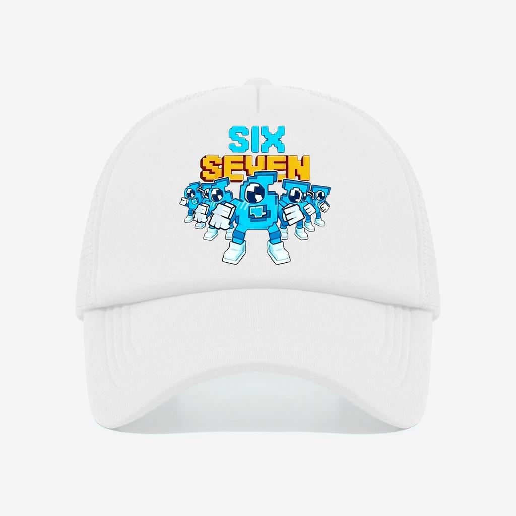 1PC Cyberstyle Pixel 67 Mesh Hat | Multi Color Contrast+Breathable Mesh Fabric, Essential for Going Out On the Street