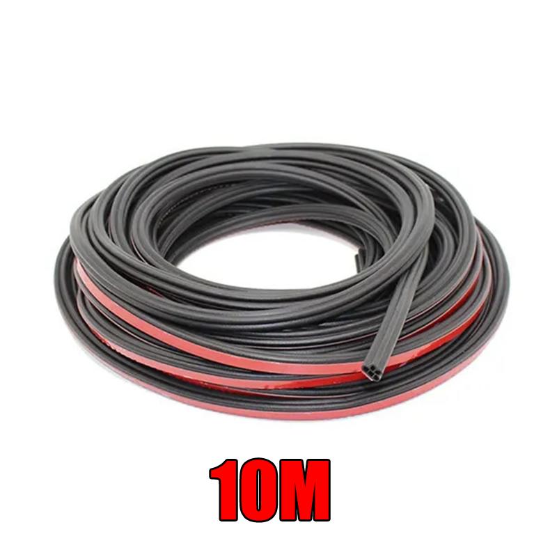 Double Layer Car Door Rubber Seal Stripe Noise Insulation Sealing Strip for Car Truck Hood Sealant Sound Insulation Tape 5/8/10M