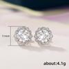 Neue funkelnde Blumen-Design-Zirkonia-Ohrstecker, Temperament-Ohr-Accessoires für Frauen, Party, ausgefallene Mädchen-Geschenk-Schmuck
