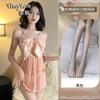 Sexy lingerie sexy perspective mesh small chest suspender nightgown hot passion open crotch free suit