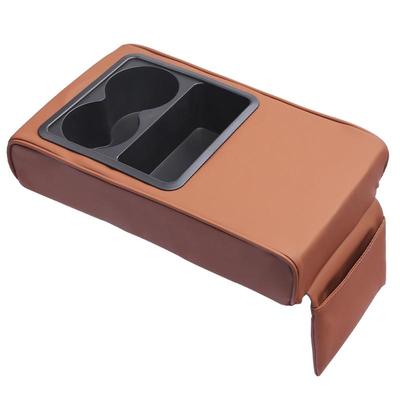 Funda para reposabrazos de coche, cómoda almohadilla de cuero sintético para consola central, impermeable, fácil de instalar, protector de reposabrazos.