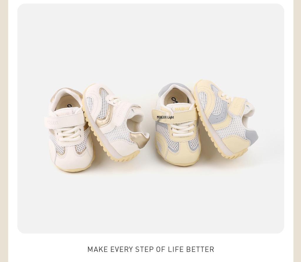 Spring 2026 Retro Soft Sole Baby Walker Shoes - Girls' Non-slip, Versatile Sports Training Shoes