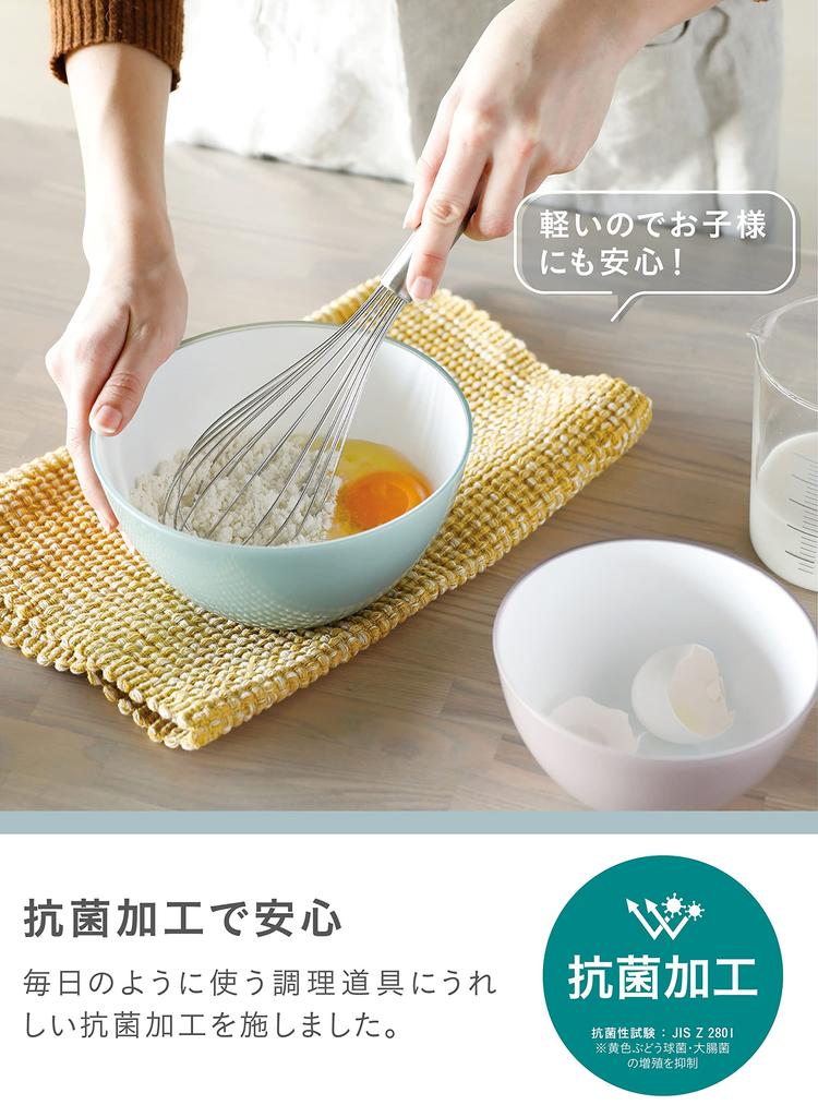 CB JAPAN Heat Resistant Bowl Mixed 14cm 18cm 20cm 3 Size Set Deep for Easy Mixing Microwave Cooking Dishwasher Safe Antibacterial Heat Resistant Bowl