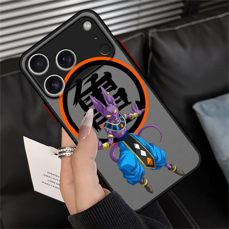 

Dragon Bll Beerus Funda Back Phone Cover Case for iPhone 17 Pro Max 7 8 SE 17P 16P 16 Plus 12 Air 15 X XS XR 11 14 13 Mini iPhone 11
