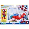 Spidey Figurine with Motorcycle - Disney Junior - 10 Cm - White - Child - Unisex