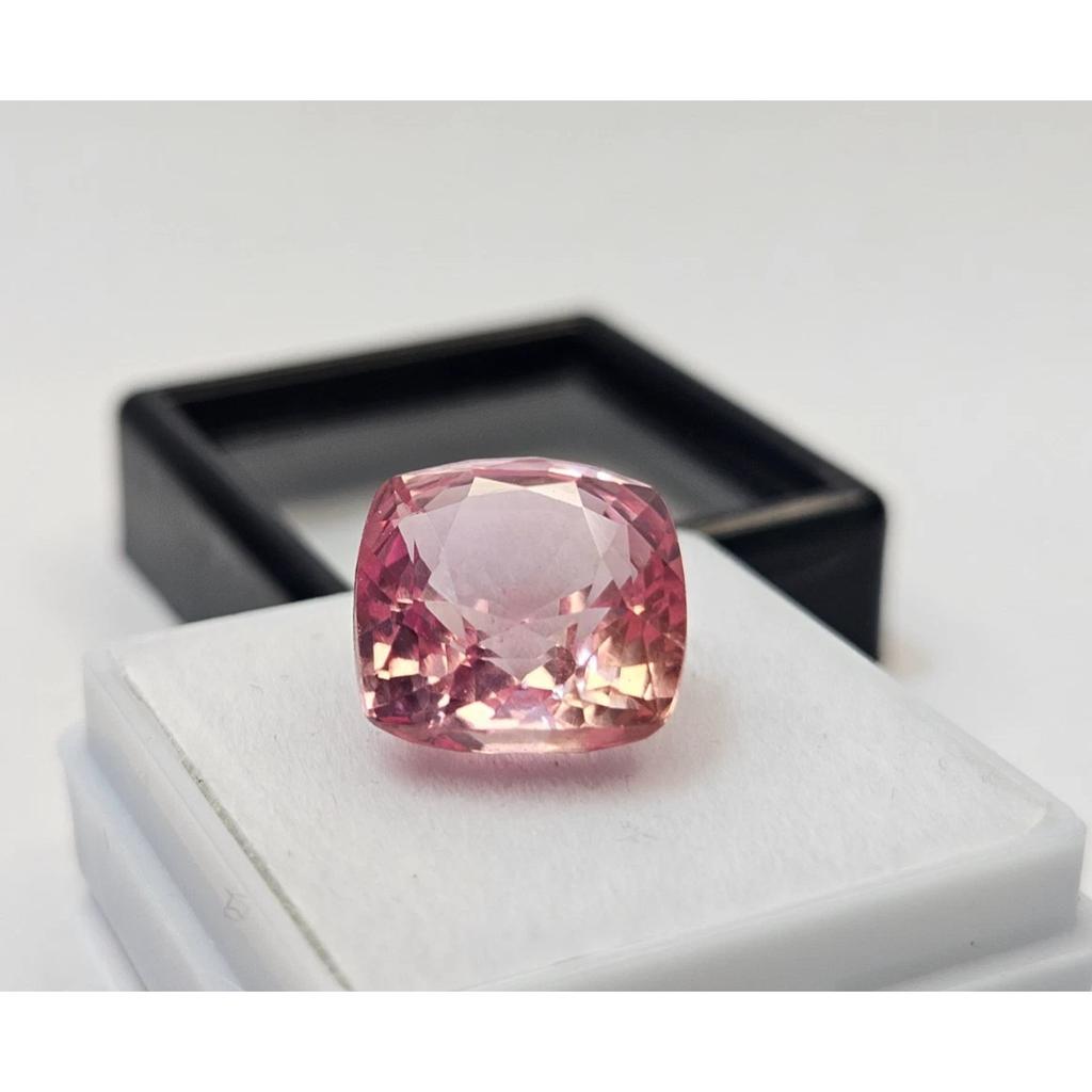 Morganite Pink Color 11-12 Ct Cushion Cut Fabulous Certified Loose Gemstone