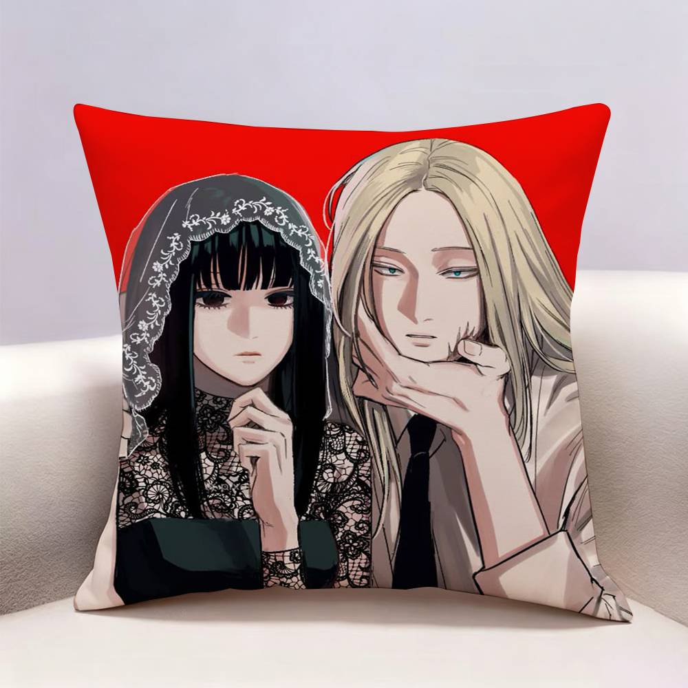 Sakamoto Days Anime Taro SSakamoto Doublesided print Pillow Case Pattern Printed Pillowcase For Living Room Sofa Cushion Cover