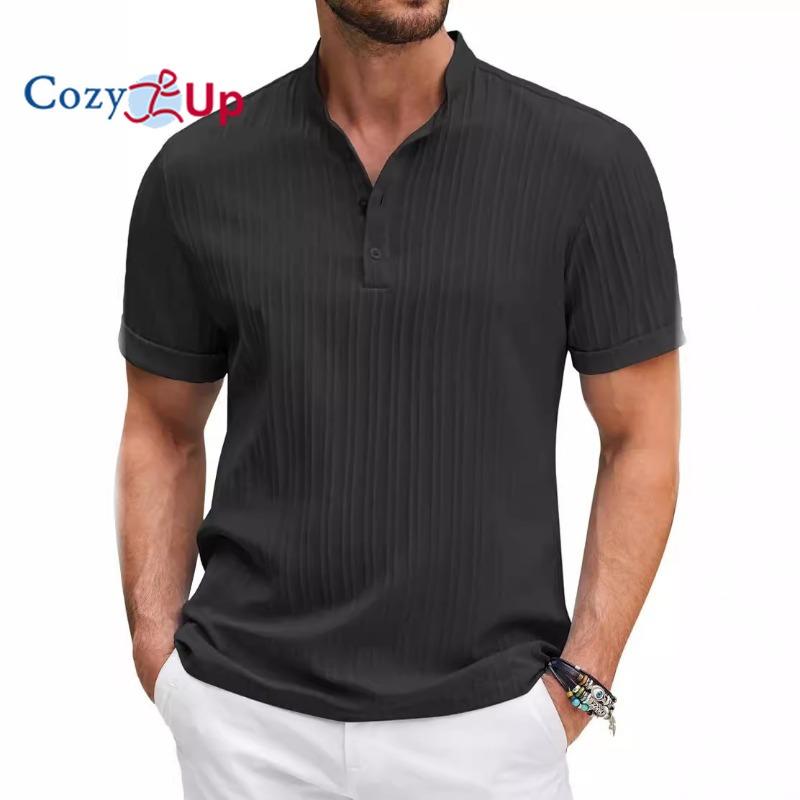 Уютная мужская рубашка в стиле ретро из хлопка и льна — фото 3