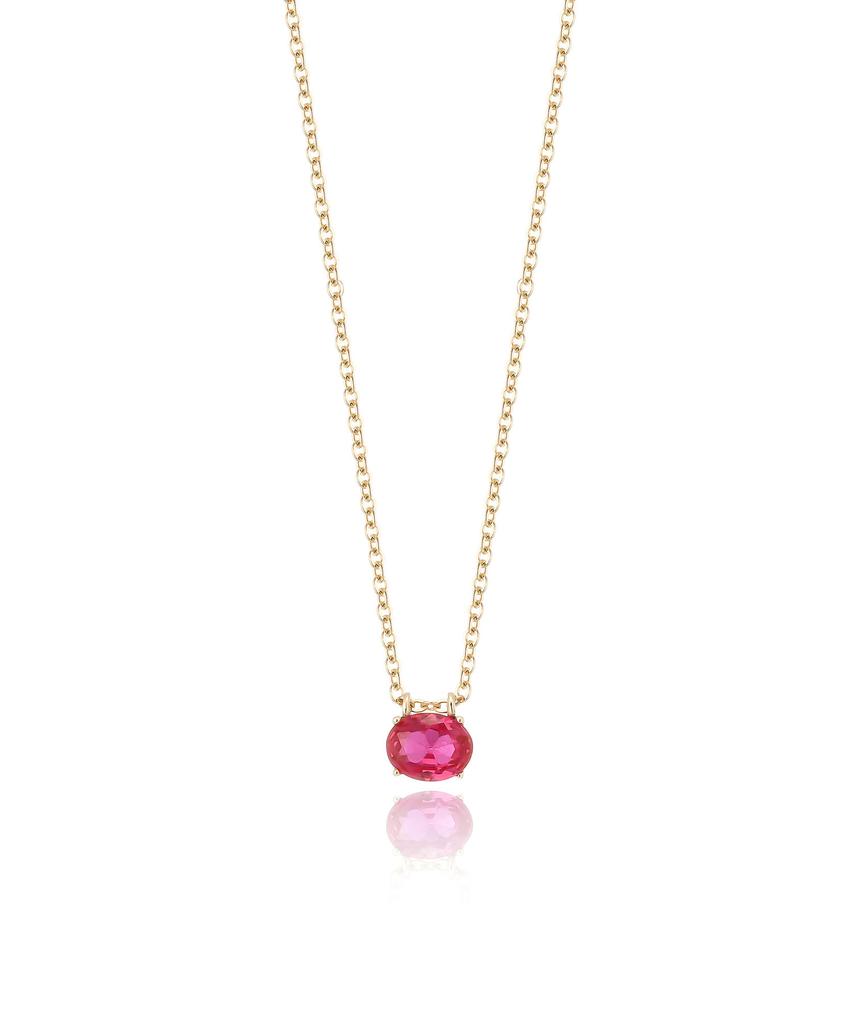 Lloyd Ruby Bar 10K Gold Necklace Lnf25006D