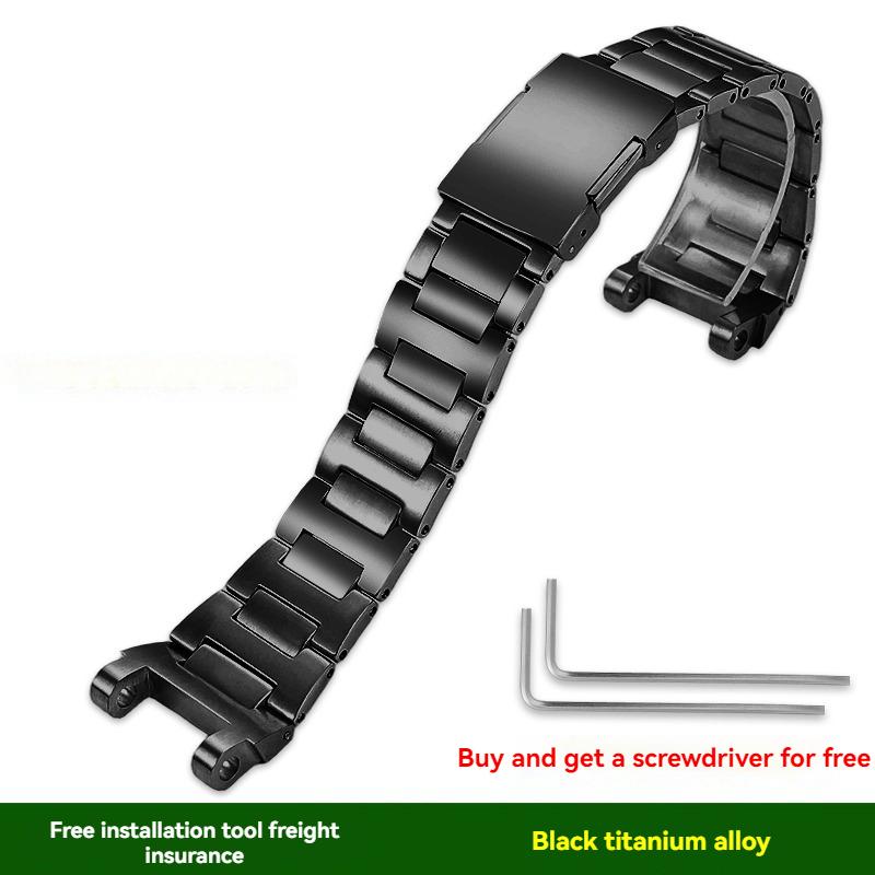

Lightweight Titanium Alloy Metal Watch Band for Casio Protrek mountaineering sports watch PRX-8000T/YT strap bracelet accessory 0mm