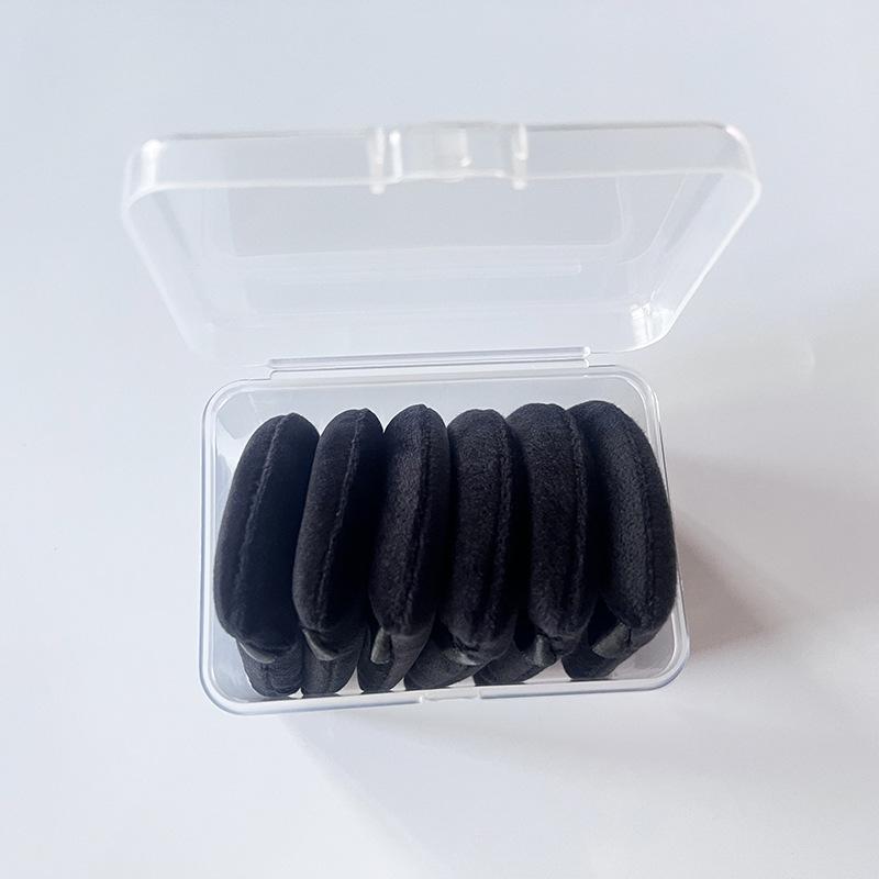 

Великий трикутний оксамитовий спонж для пудри - Надзвичайно м який, подушечка для розсипчастої пудри, В упаковці віялоподібна губка