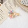 2Pcs Able Diamond Hair Clip Colorful Petal Hair Accessories Women'S Side Duckbill Clip Hair Fringe Stylish Hairpins