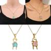 Chic Girl Boy Couple Necklace Pendant Neckwear Adjustable Matching Necklaces Show Your Love with Style for Everyday Wear