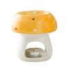 Cute Mushroom Candle Holder Cartoon Romantic Ceramic Aromatherapy Stove Non-toxic Creative Mushroom Incense Burner Bar Counter