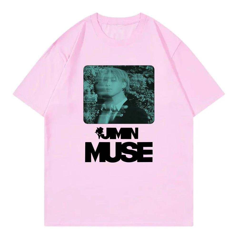 Jimin album Muse camiseta feUnisexina moda Harajuku camiseta de ropa neutral camiseta
