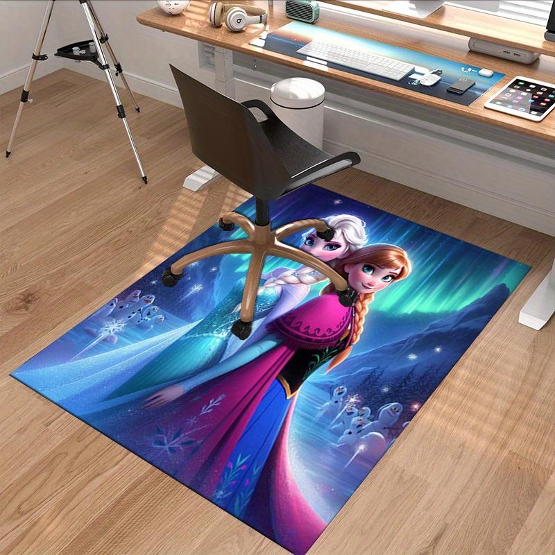 1pc. Elsa & Anna Frozen Princess Carpet - Home Decor Rug, Office Mat, Chair Cover, Outdoor Blanket, Gift for z049024
